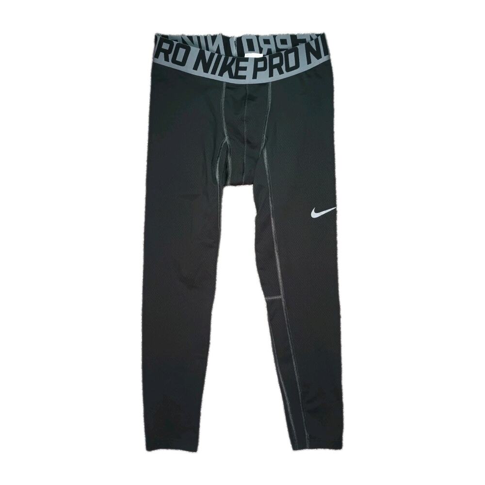 Nike Pro Combat Mens 3/4 Cropped Compression Tights XL Black Athletic Training